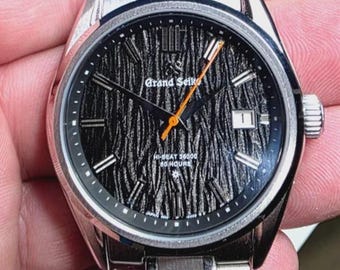 Grand Seiko Black Birch–Inspired 40mm Automatic Men’s Dress Watch | Refurbished Stainless Steel