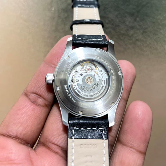 Hamilton Khaki Field H704450 Custom Mode Black Dial Date Automatic