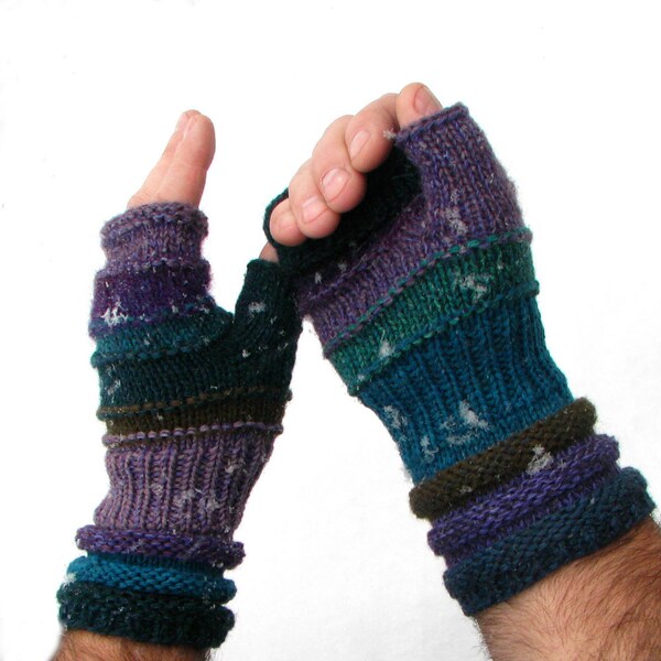 For HIM Winter fashion accessories Valentine gifts for him Man Fingerless Gloves Men's mittens Gift for boyfriend Fingerless Gloves for Him