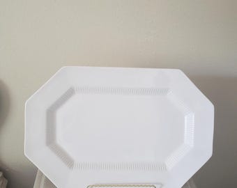 Vintage Large White Independence Ironstone Platter/Japan