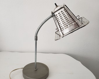 CLEARANCE-Working Vintage Atomic Gooseneck Aluminum  desk Lamp/MCM/