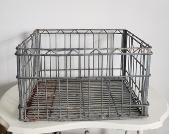 Rare Vintage Metal Wire Lucerne Milkcrate/1968 - Etsy