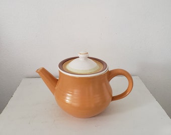 Vintage Franciscan Earth Colors Earthenware Malibu Pattern Teapot/MCM/Boho/Kitsch