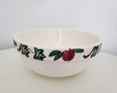 Large Shop Santa Ana Apple, Ivy Painted Pottery Mixing Bowl