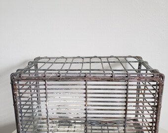 テント・タープ Vtg wire l milk crate Vintage 1973 ALTA DENA Inc. Metal Milk Crate Carrier