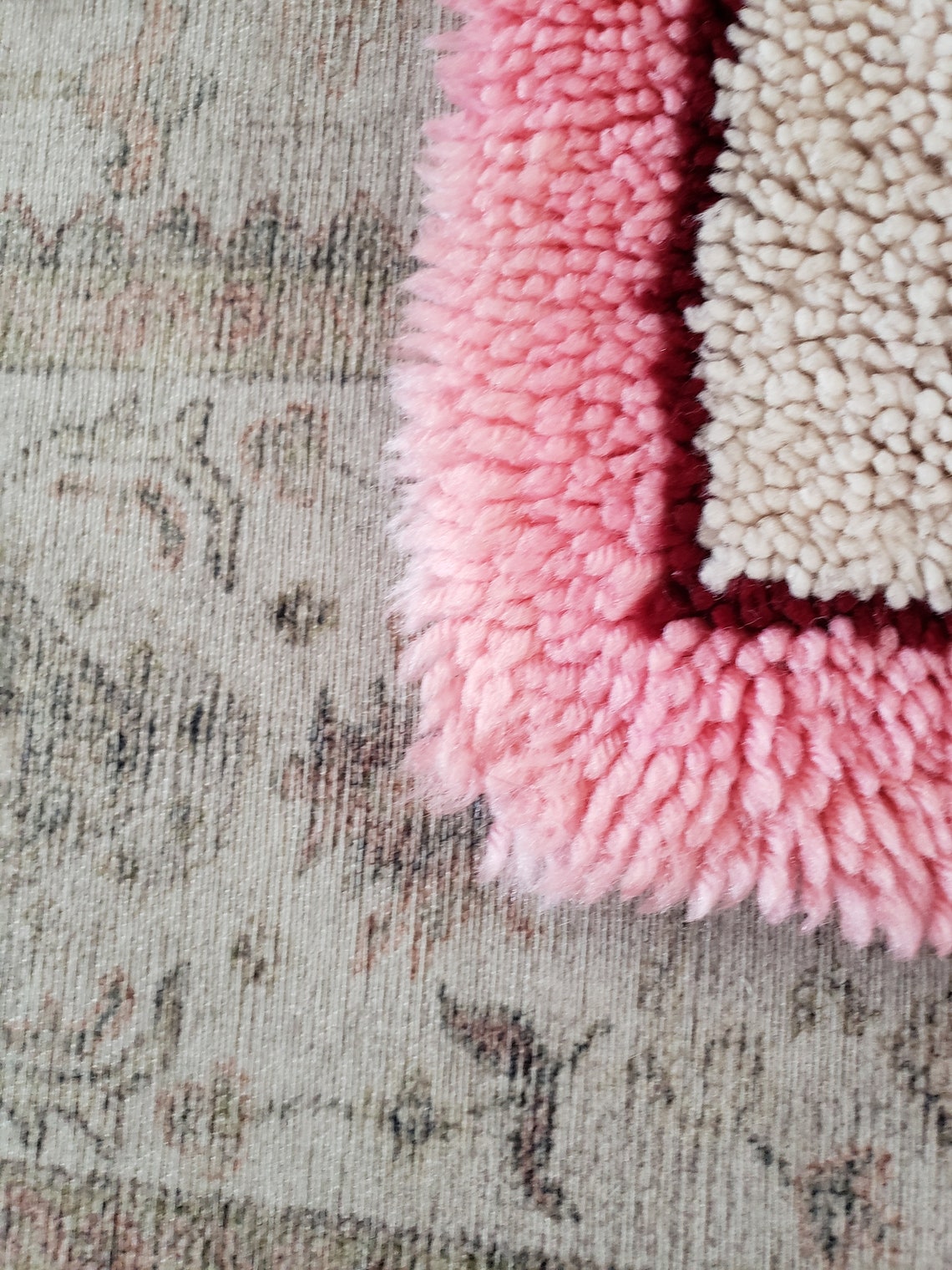 Vintage Hand Hooked Rose Flower Rug/kit Pattern - Etsy