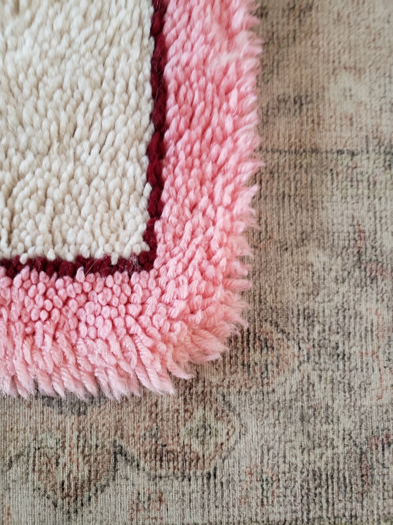 Vintage Hand Hooked Rose Flower Rug/kit Pattern - Etsy