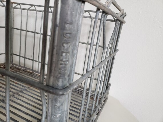 Rare Vintage Metal Wire Lucerne Milkcrate/1968 - Etsy
