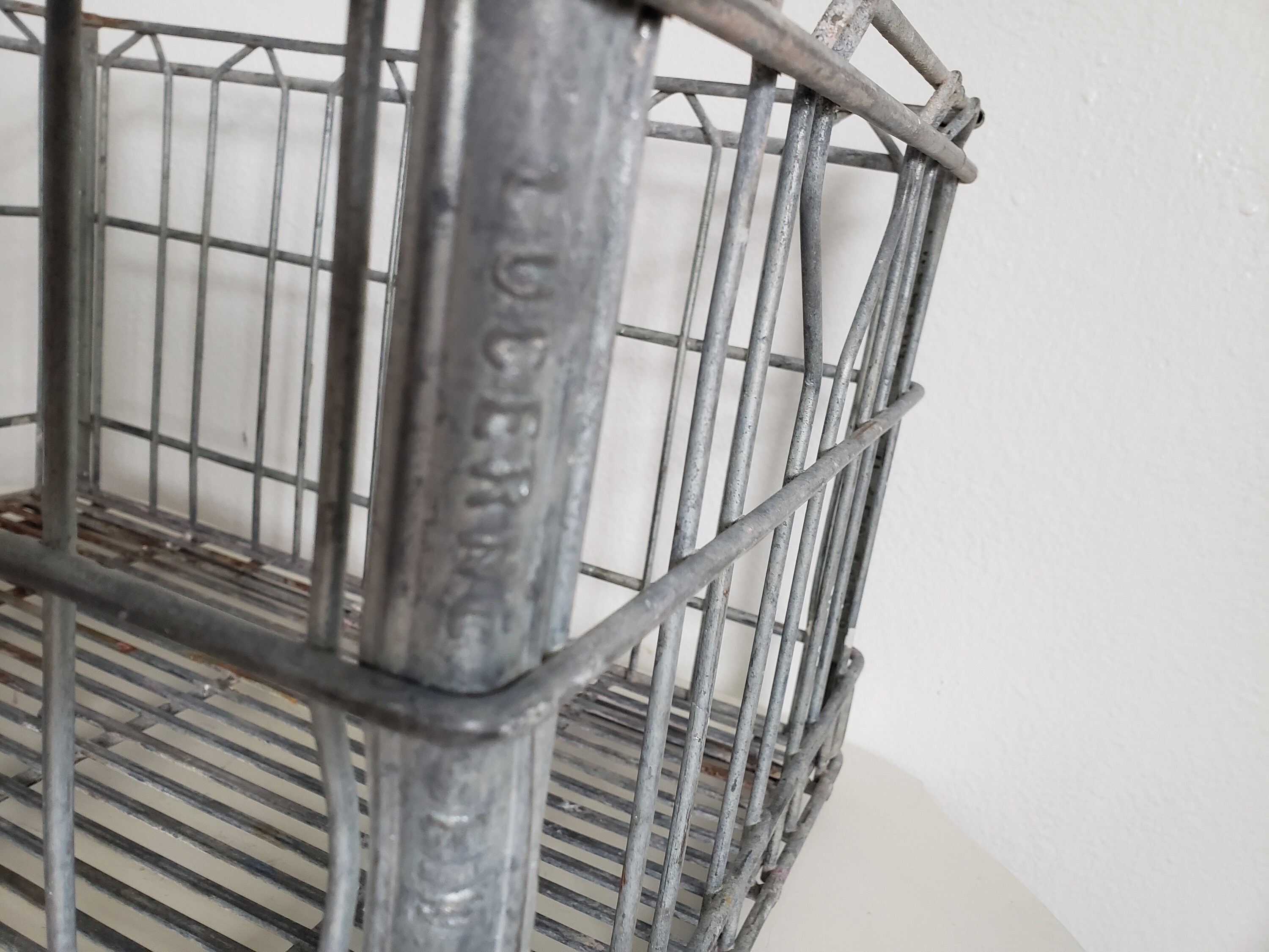 Rare Vintage Metal Wire Lucerne Milkcrate/1968 - Etsy