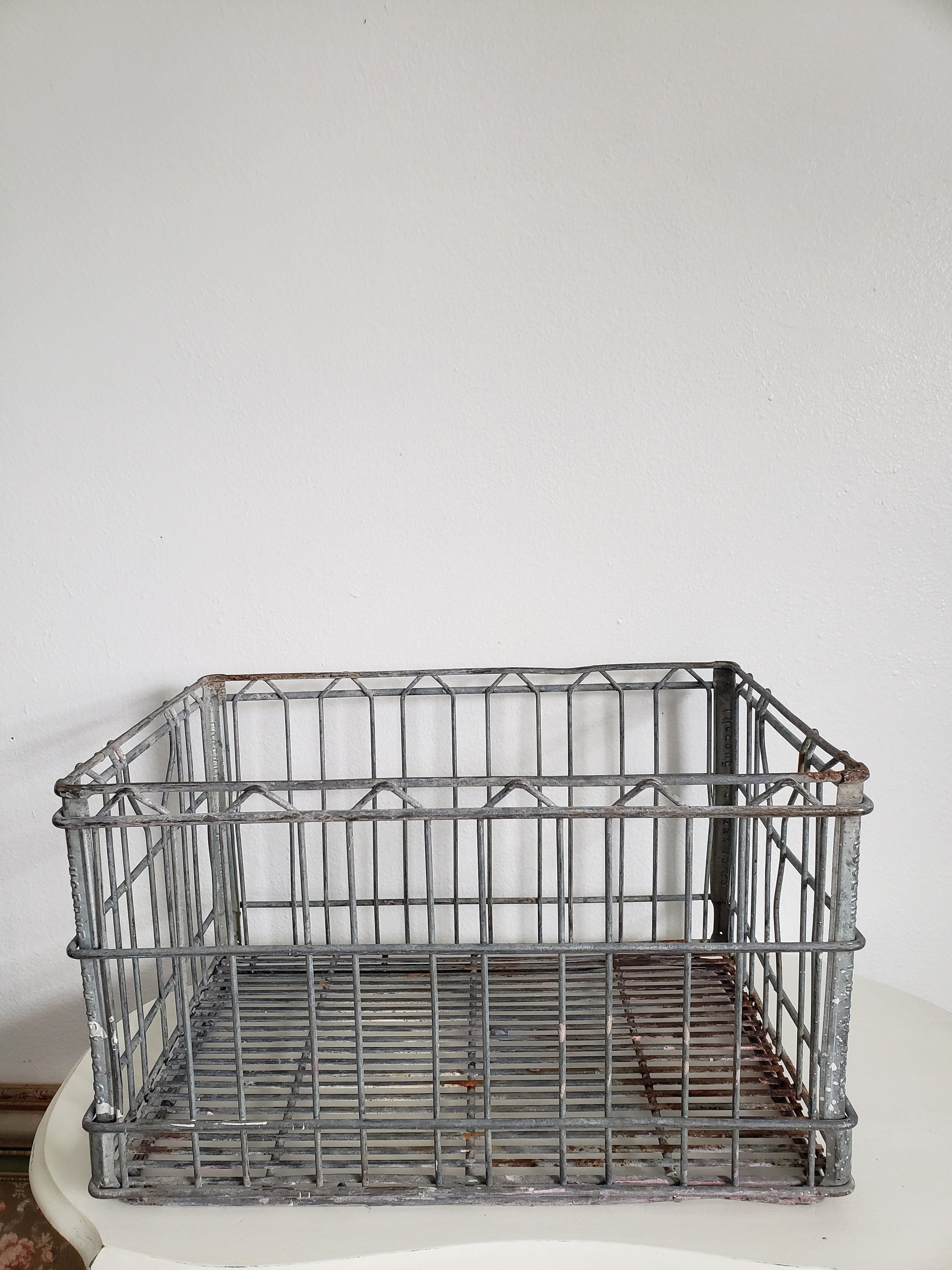 テント・タープ Vtg wire l milk crate VINTAGE Milk Crate Steel Wire with Plastic Bottom | eBay