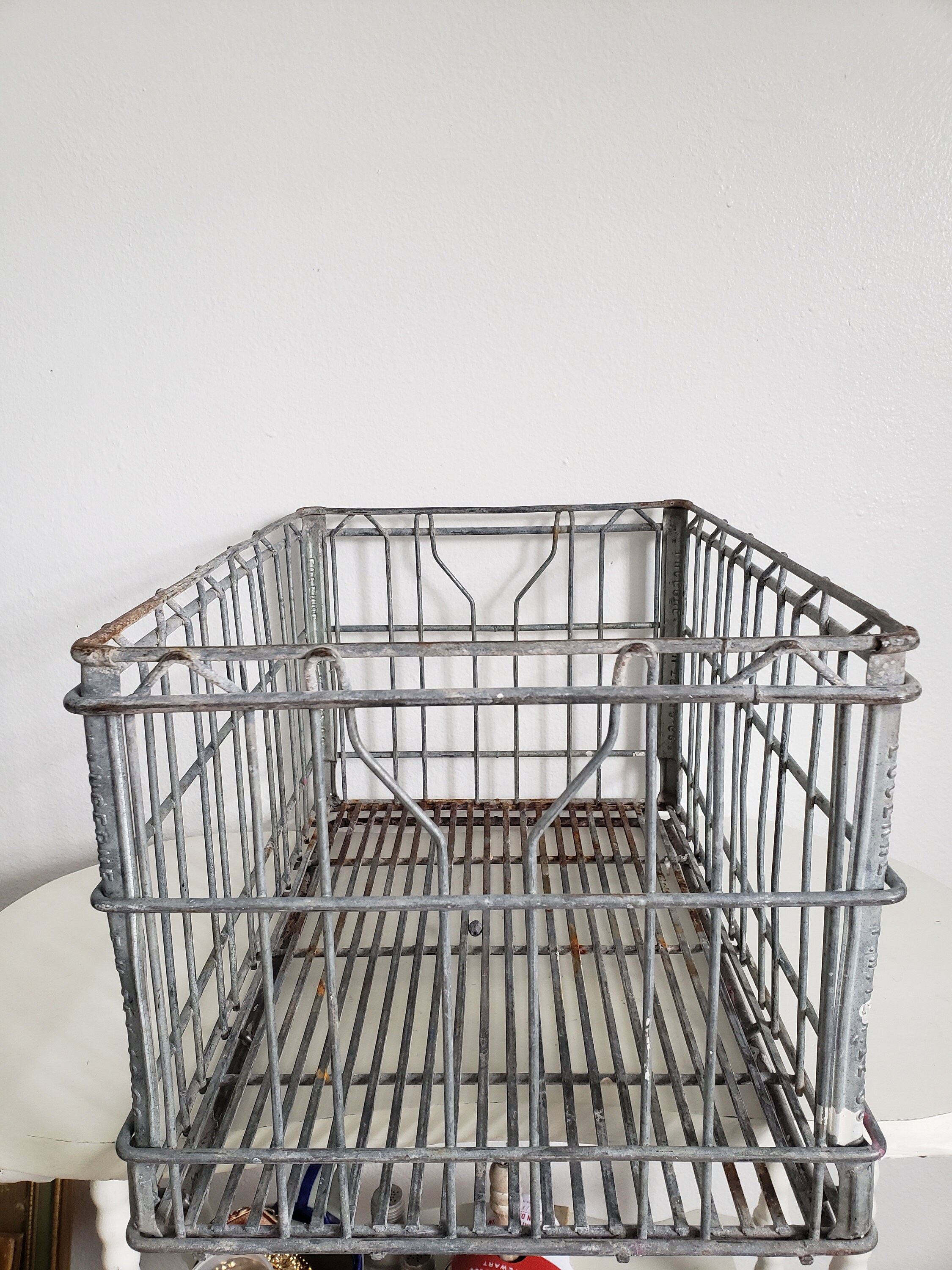 Rare Vintage Metal Wire Lucerne Milkcrate/1968 - Etsy