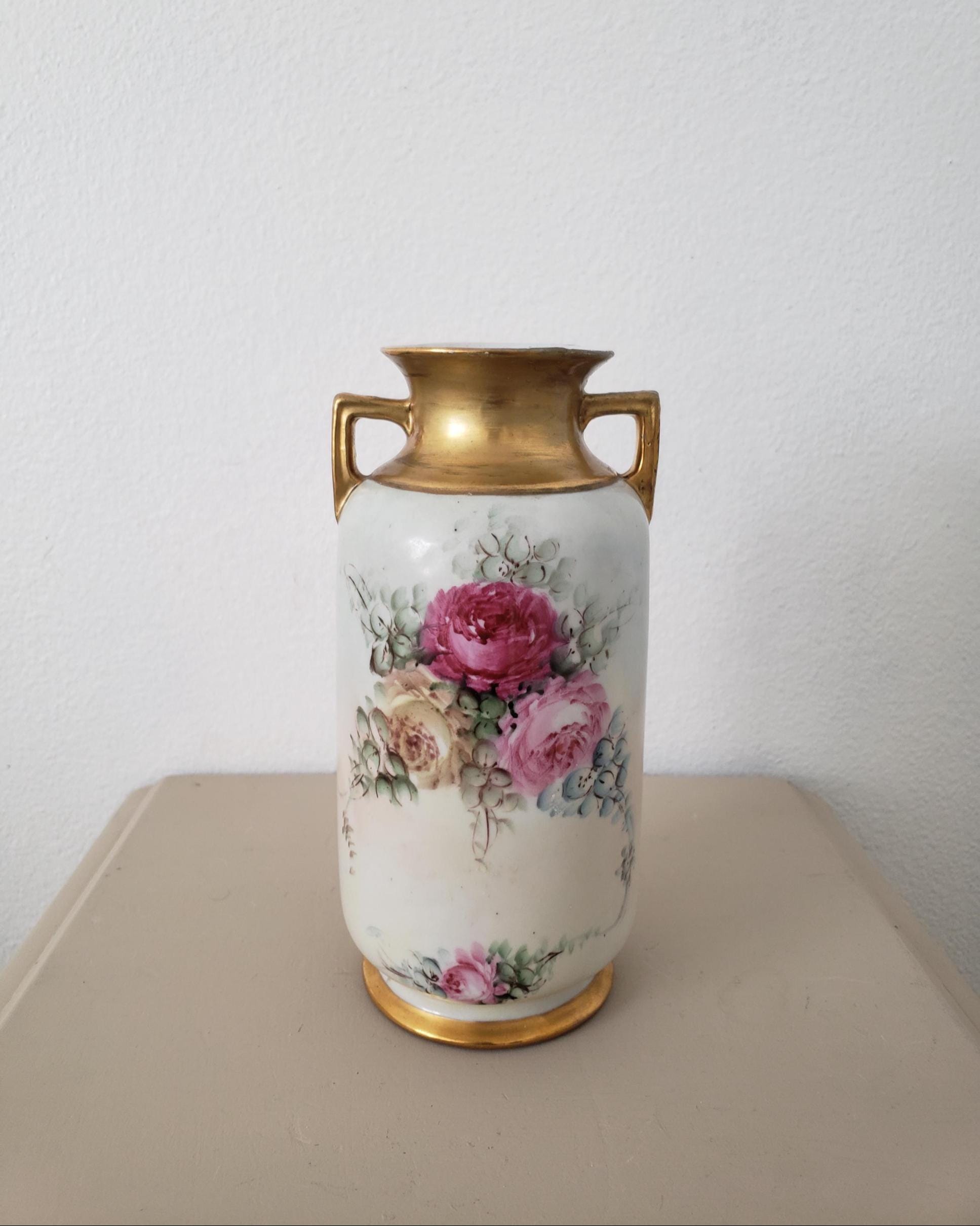 Limoges Gold Vase - Etsy