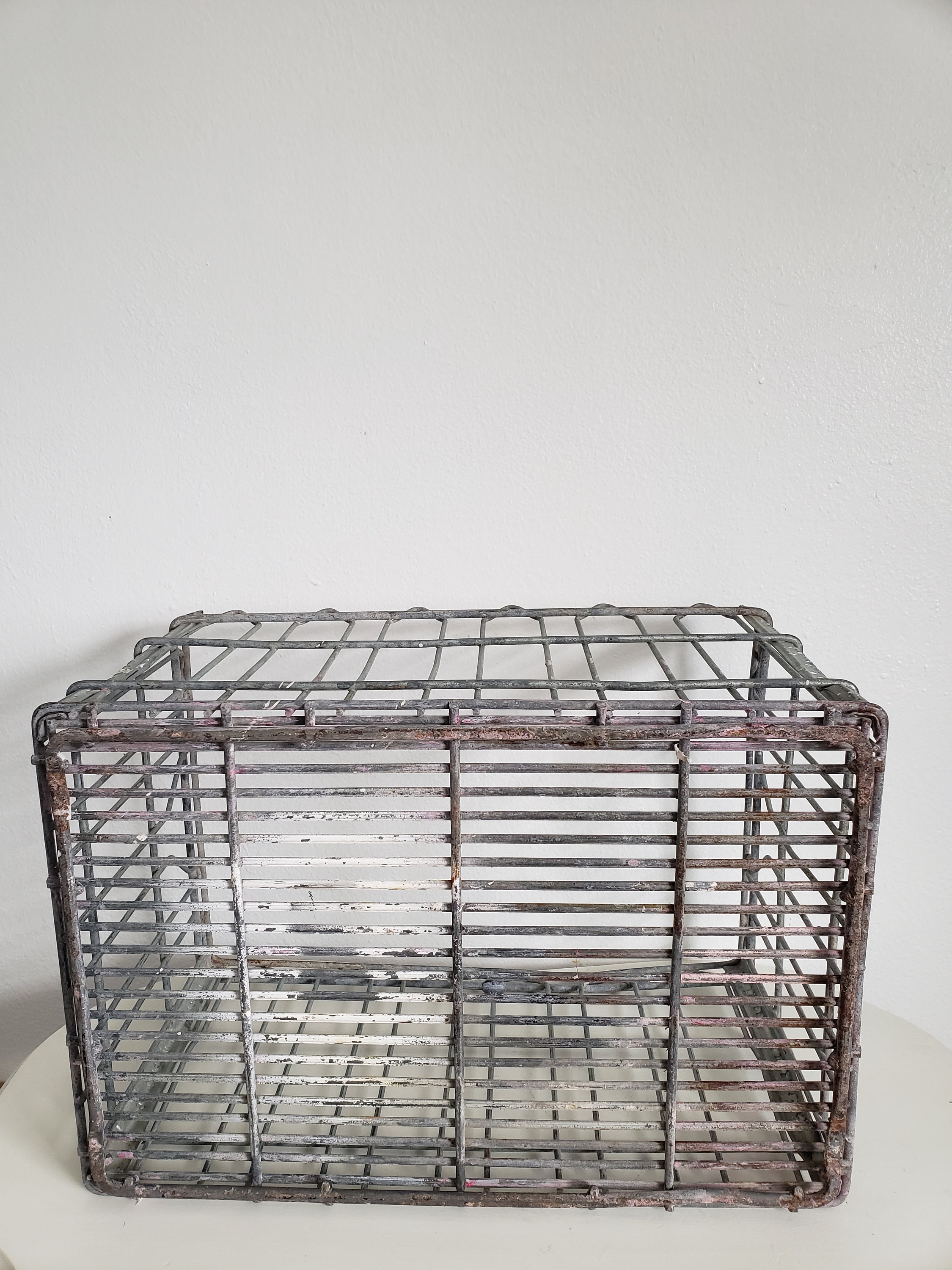 Rare Vintage Metal Wire Lucerne Milkcrate/1968 - Etsy