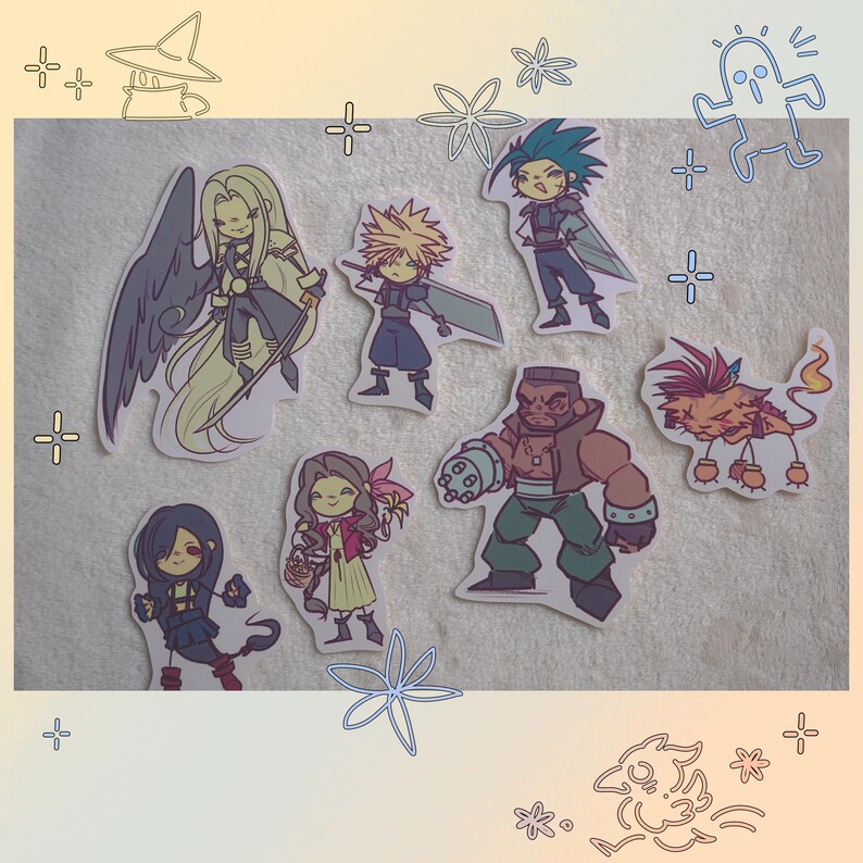 Ff Sticker FF7 Stickers - Etsy