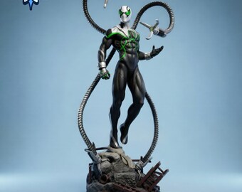 Superior Octopus Resin STL, Comic Book Villain Statue, Sci Fi Tentacle Collectible Figure