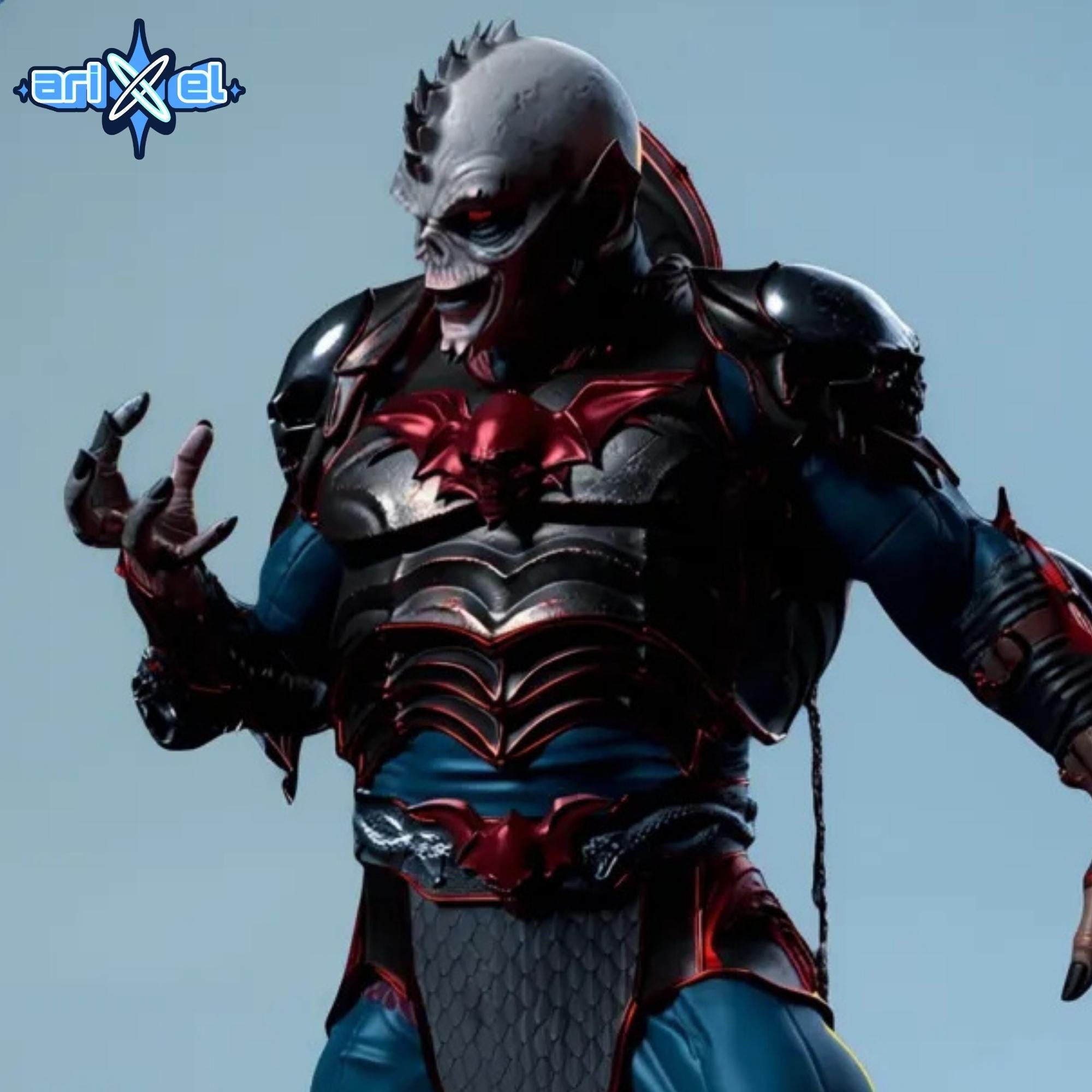 Dark Skull Overlord STL 1:6 Scale – Evil Warlord Fantasy Statue 3D ...