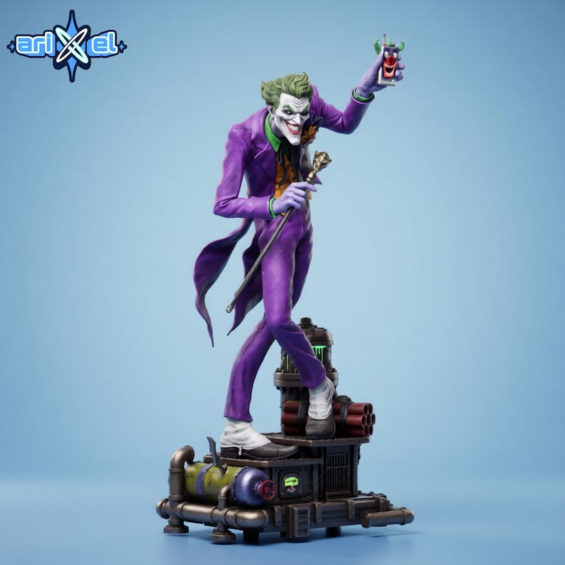 Joker comic villain STL supported version