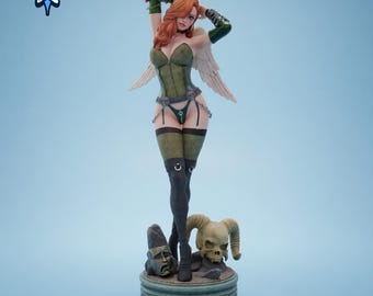 Cry for Dawn STL File for 3D Printing, Dark Fantasy Angel Resin Statue, Gothic Collectible Figure, 1:8 Scale Model