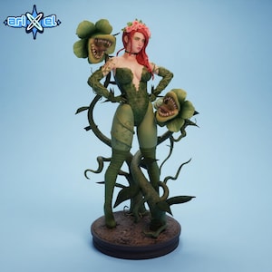 Förtrollande skogshärskinn STL-fil för 3D-utskrift, botanisk fantasy-hartsstaty, samlarfigur av mörk natur