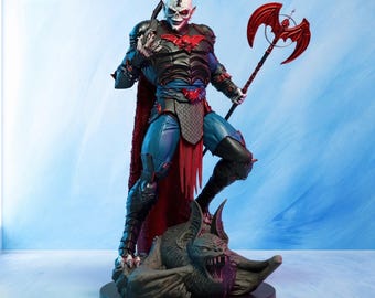Dark Fantasy Warlord STL File for 3D Printing, Villain Figure Model, 1:6 Scale, Digital Download