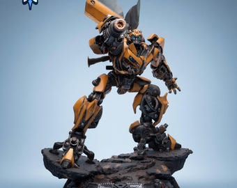 Bumblebee Transformer STL File 3D Print Model | 32cm Robot Mecha Statue | Presupported & Unsupported