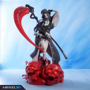 Archivo STL de Testament para impresión 3D, modelo de figura de luchador de fantasía oscura, escala 1:6, con soportes preinstalados.