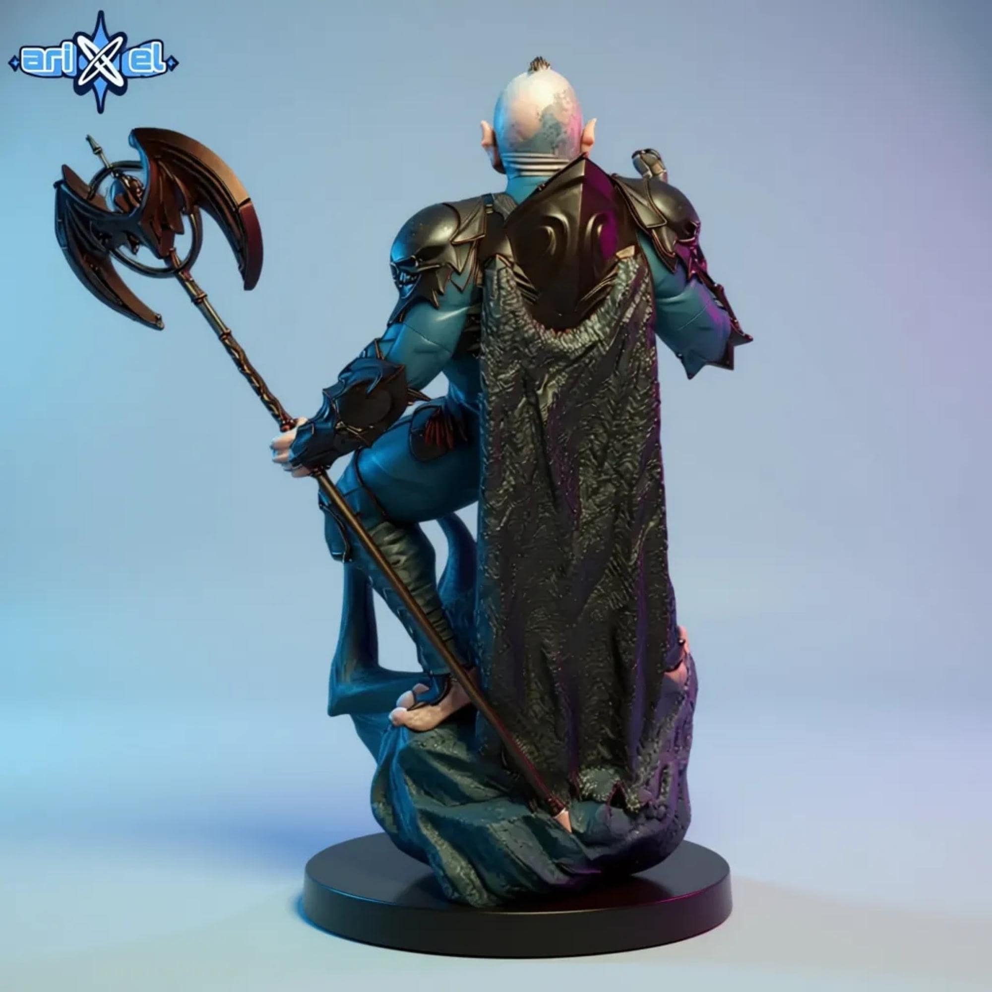 Dark Skull Overlord STL 1:6 Scale – Evil Warlord Fantasy Statue 3D ...