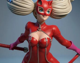 Ann Takamaki STL File, Persona 5 Figure STL, Anime 3D Print Model, Resin Statue, Garage Kit, Presupported, Digital Download