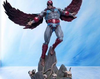 Winged Warrior STL File, Fantasy Hero 3D Print Figure Model, 1:6 Scale