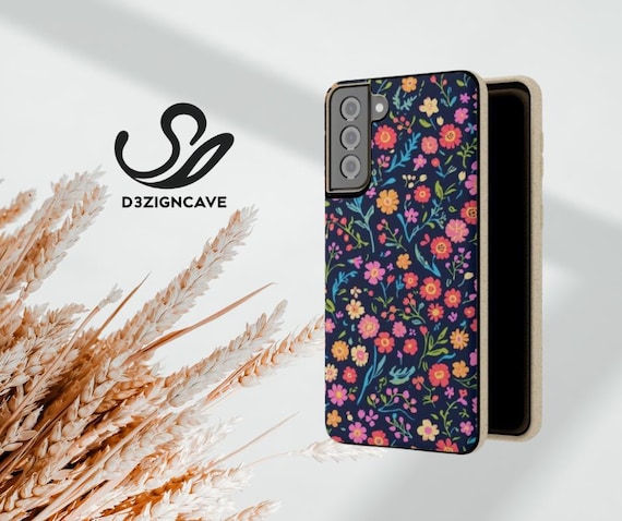 Eco-Friendly MagSafe® Compatible Colorful Floral Pattern Phone Case | Biodegradable Phone Case