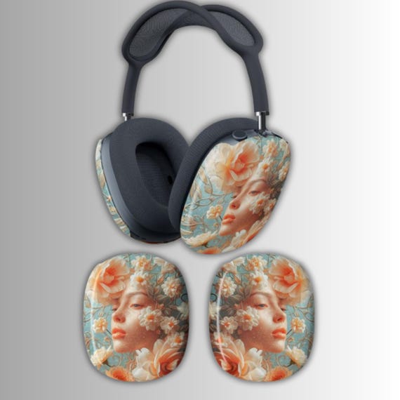 Stained Glass Lady Floral AirPods Max Shell Case
