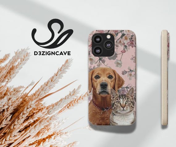 MagSafe® Compatible Dog and Cat Portrait Biodegradable Phone Case