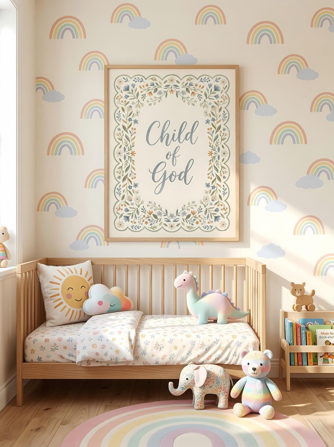 Child of God Christian Wall Art Print Faith Nursery Decor Scripture ...
