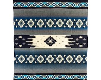 The Tahoe Indigo Alpaca Blend Blanket