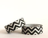 Black White Chevron Washi Tape
