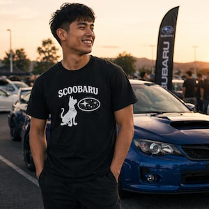 Scoobaru Shirt | Funny Subaru WRX Tee | JDM Car Enthusiast Shirt, Turbo Boxer Engine Shirt | Subaru Lover Gift | Car Guy Humor Tee