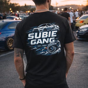 Subie Gang Shirt | Subaru WRX Inspired Tee | JDM Car Shirt | Turbo Car Enthusiast Gift | AWD Car Lover T-Shirt