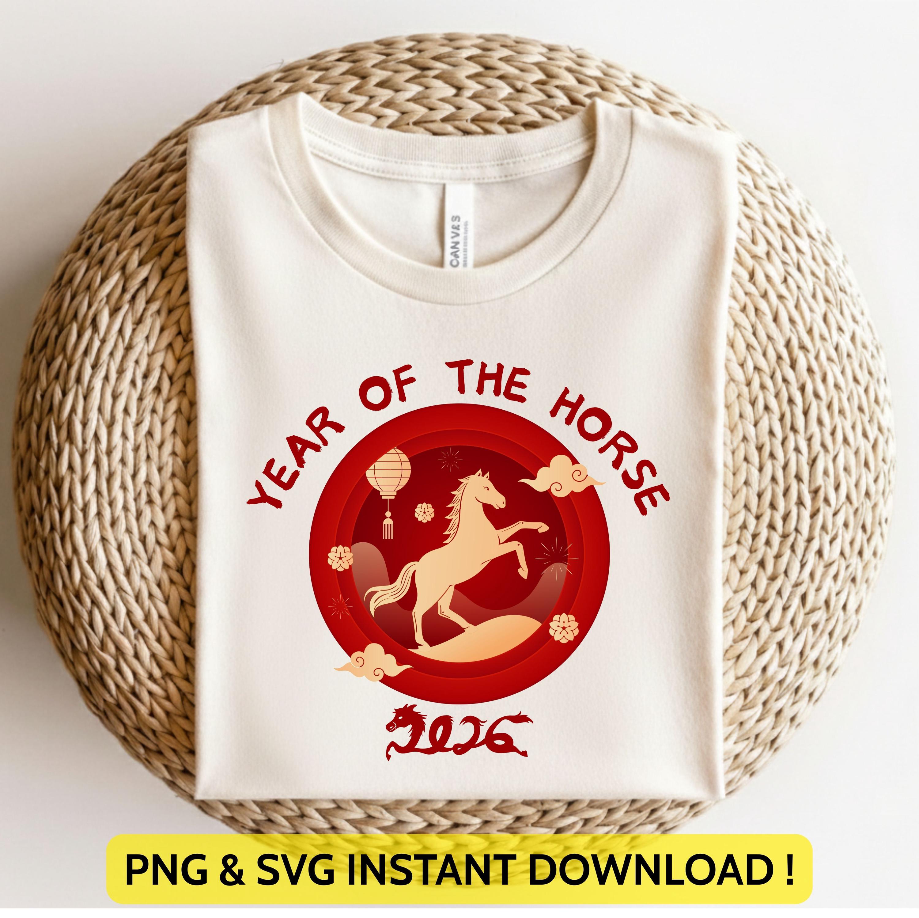 Buy Year of the Horse 2026 Png Svg | Chinese Zodiac Png | Lunar New ...