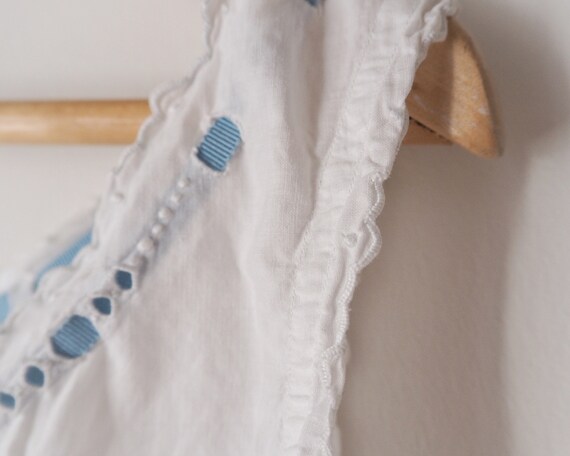 French Antique Cotton Camisole Blouse • Edwardian… - image 8