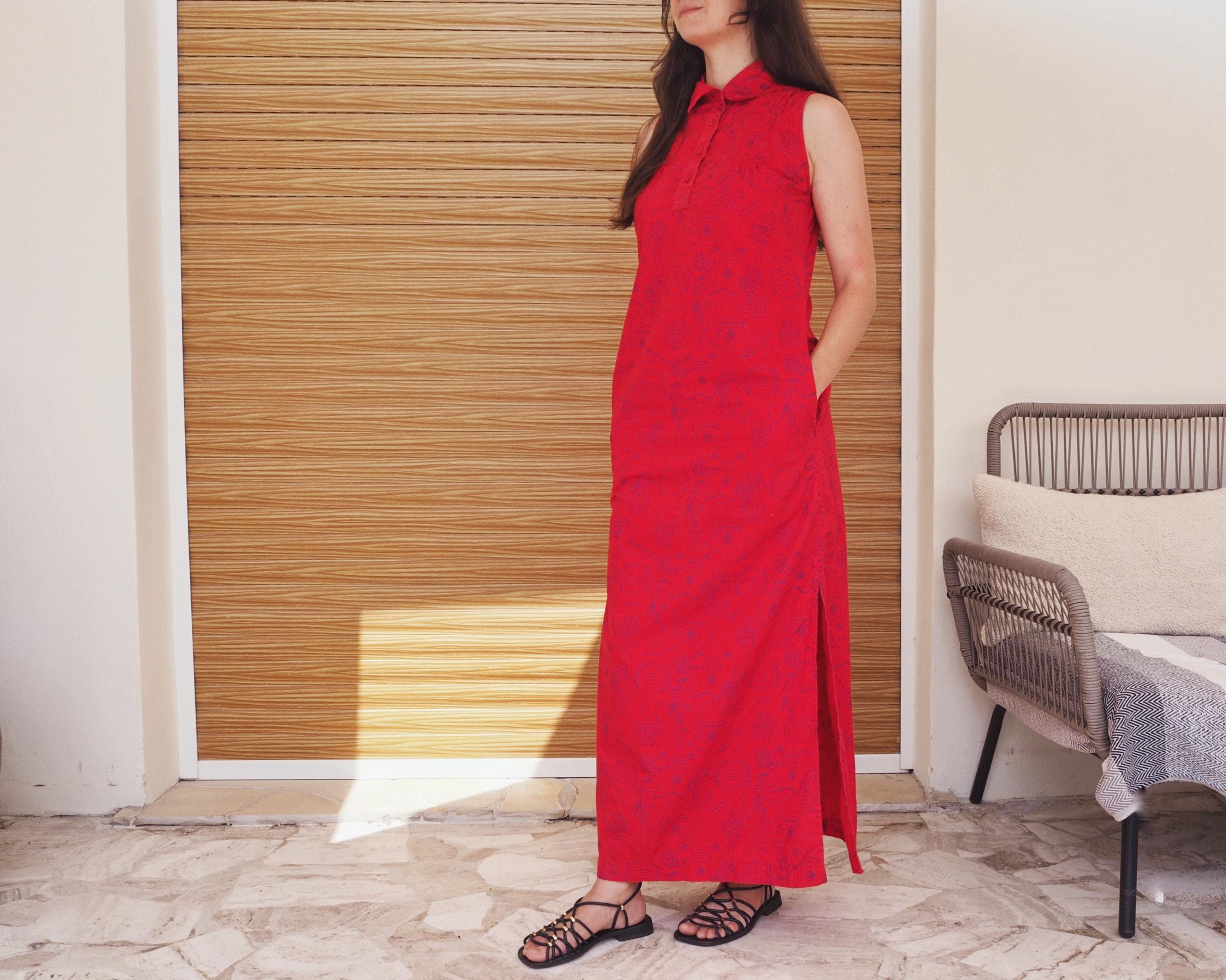 Robe Castelbajac Vintage Sans Manches - Taille 40/L - Noir - État Comme Neuf - Style évasé