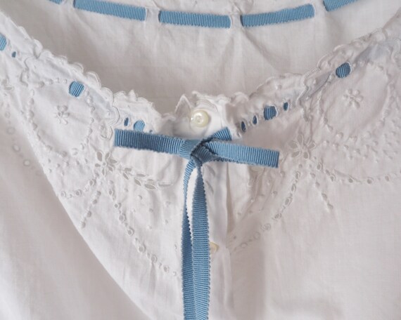 French Antique Cotton Camisole Blouse • Edwardian… - image 5