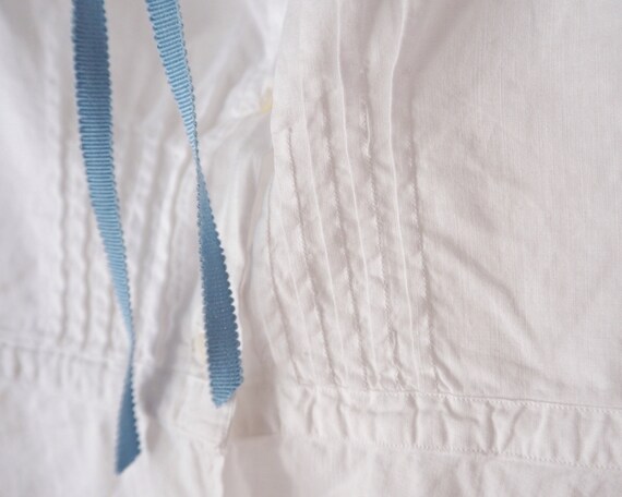 French Antique Cotton Camisole Blouse • Edwardian… - image 9