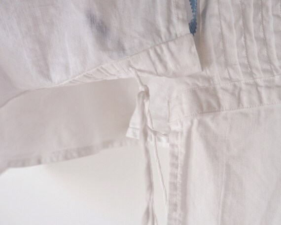 French Antique Cotton Camisole Blouse • Edwardian… - image 10