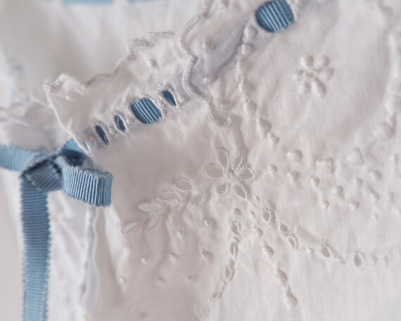 French Antique Cotton Camisole Blouse • Edwardian… - image 7