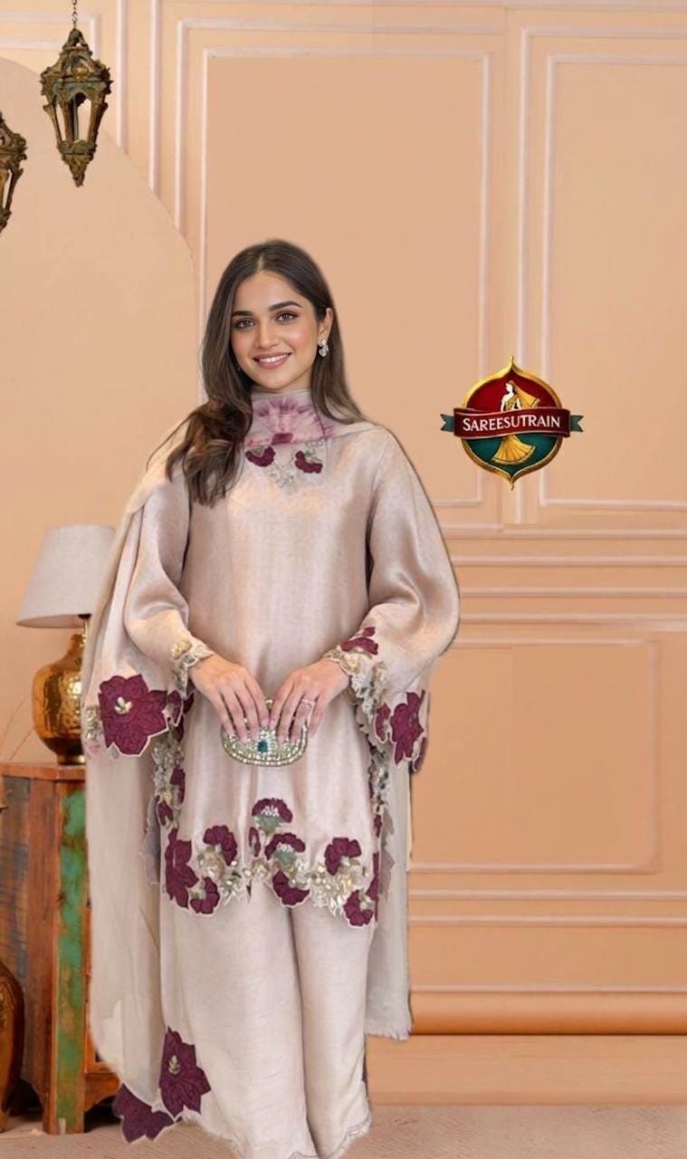 sachin and babi light blue dress Premium Chiffon Dresses Online in Pakistan main image 0