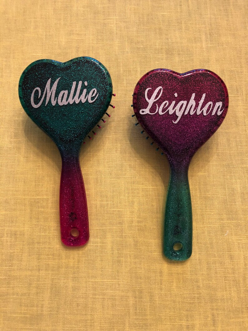 Personalized Scented Hair Brushes Etsy