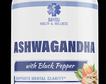Ashwagandha with Black Pepper | Mental Clarity & Stress Relief