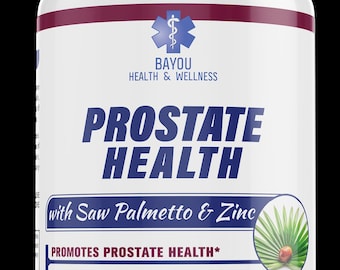 Prostate Health Supplement | Saw Palmetto & Zinc, 60 Capsules