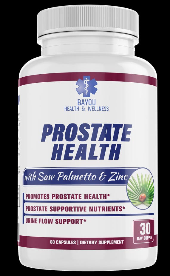 Prostate Health Supplement | Saw Palmetto & Zinc, 60 Capsules