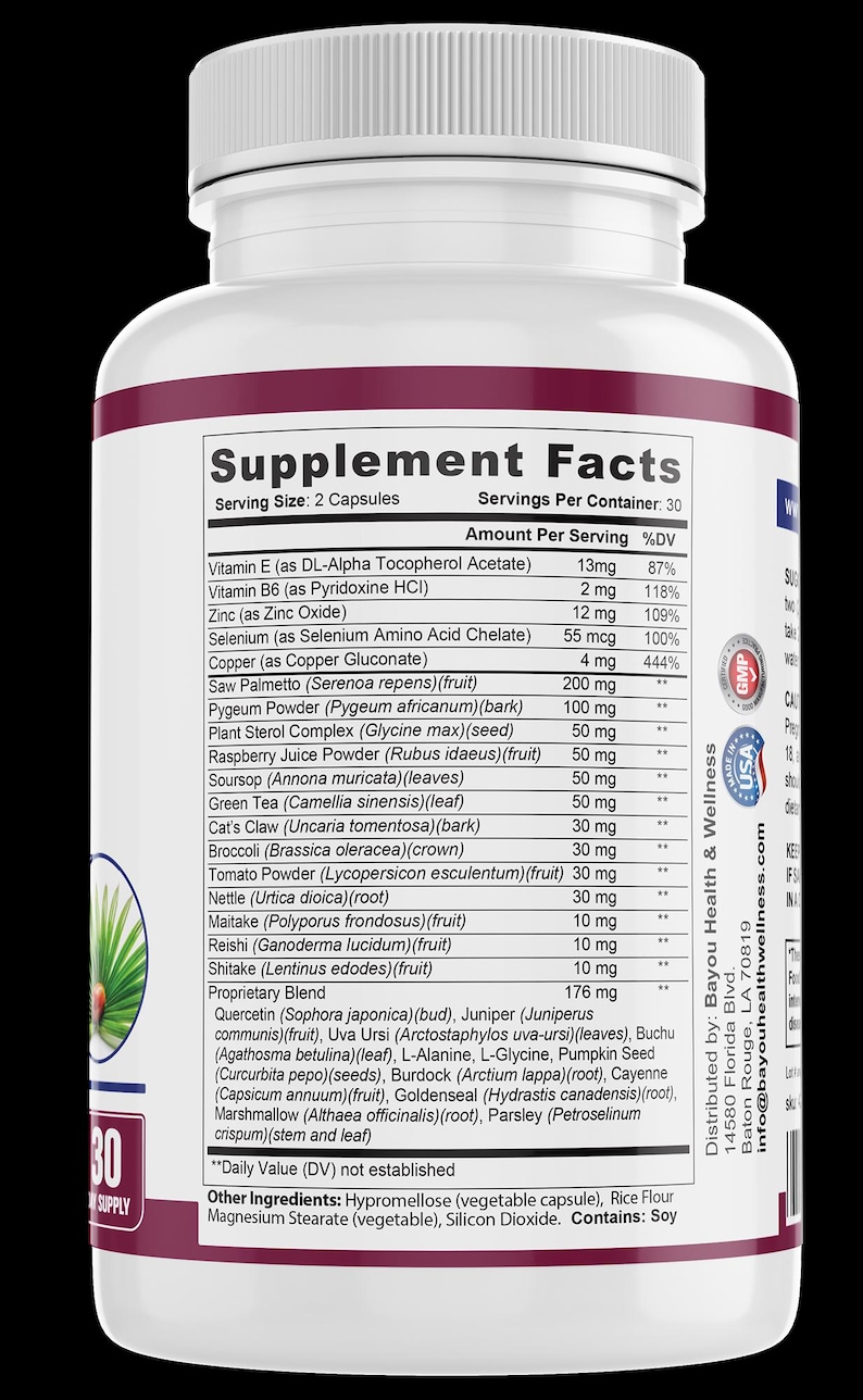 Pu&ograve; includere: Una bottiglia di integratore bianca con un'etichetta bordeaux che mostra i valori nutrizionali. L'etichetta elenca varie vitamine, minerali ed estratti di erbe. La bottiglia contiene 30 porzioni da 2 capsule ciascuna.